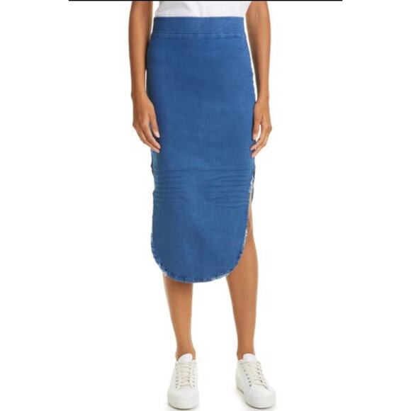 FRANK & EILEEN Unforgettable Denim Skirt In blue 1977 Medium Denim Wash size 4 - Picture 1 of 13